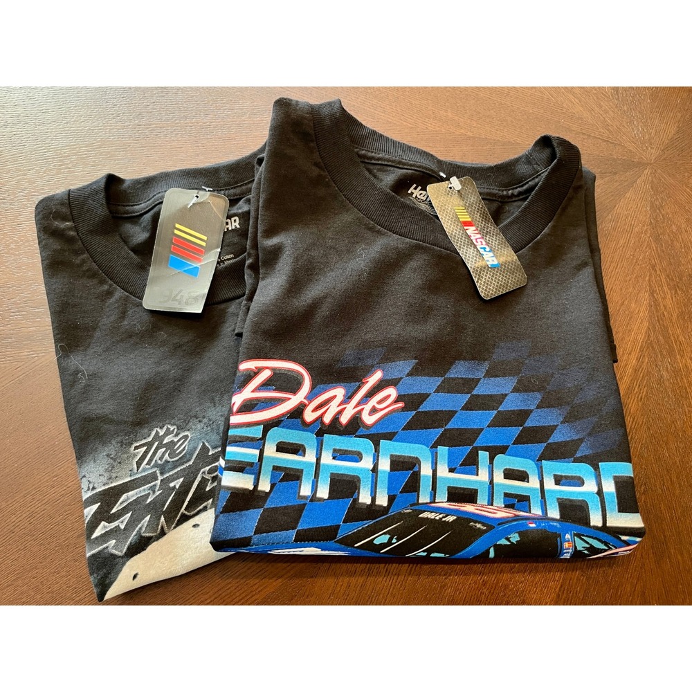 NWT Lot 2 Dale Earnhardt Sr & Jr NASCAR T-Shirts BlackXL Intimidator 88 Hendrick